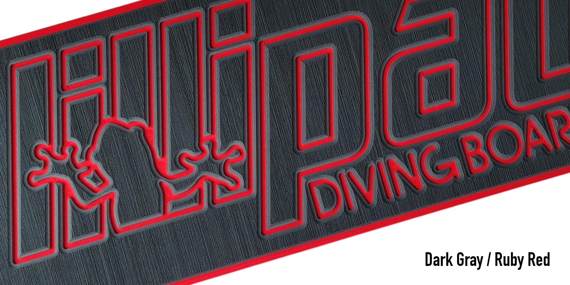 Dark Gray - Ruby Red