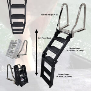 Easy Step Boarding Ladder with Dimensions