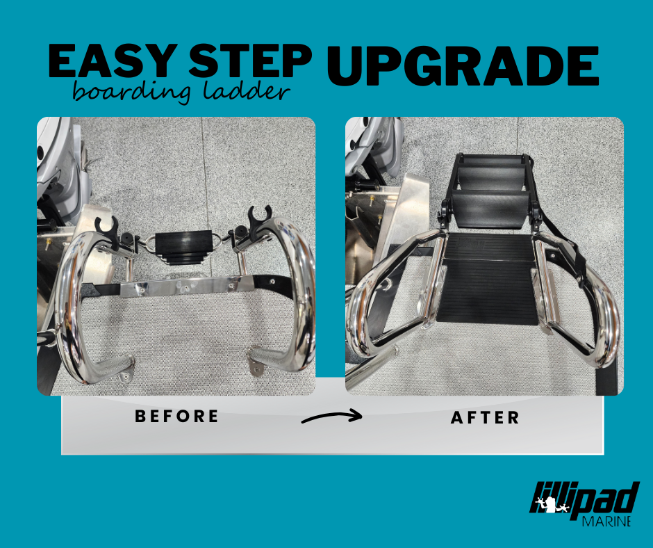 Easy Step Boarding Ladder Before & After installation
