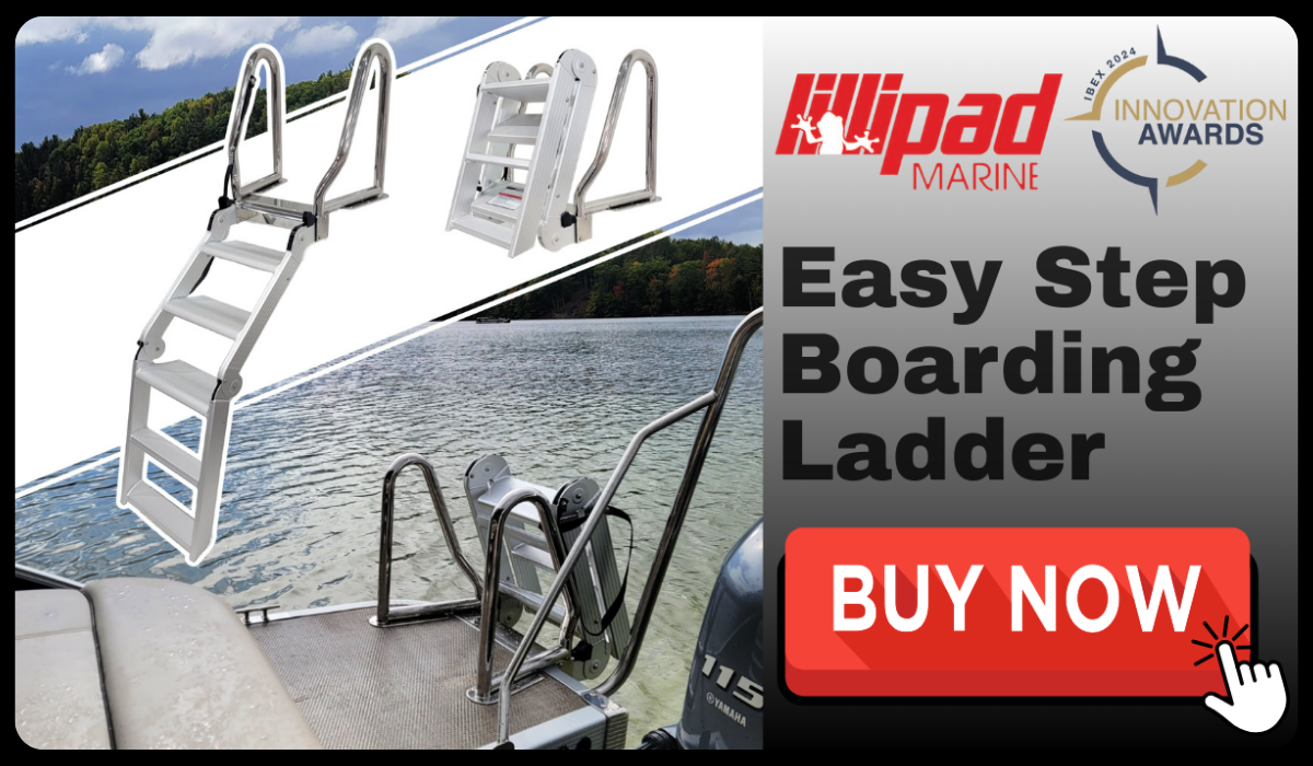 Shop pontoon boat ladder from LilliPad Marine